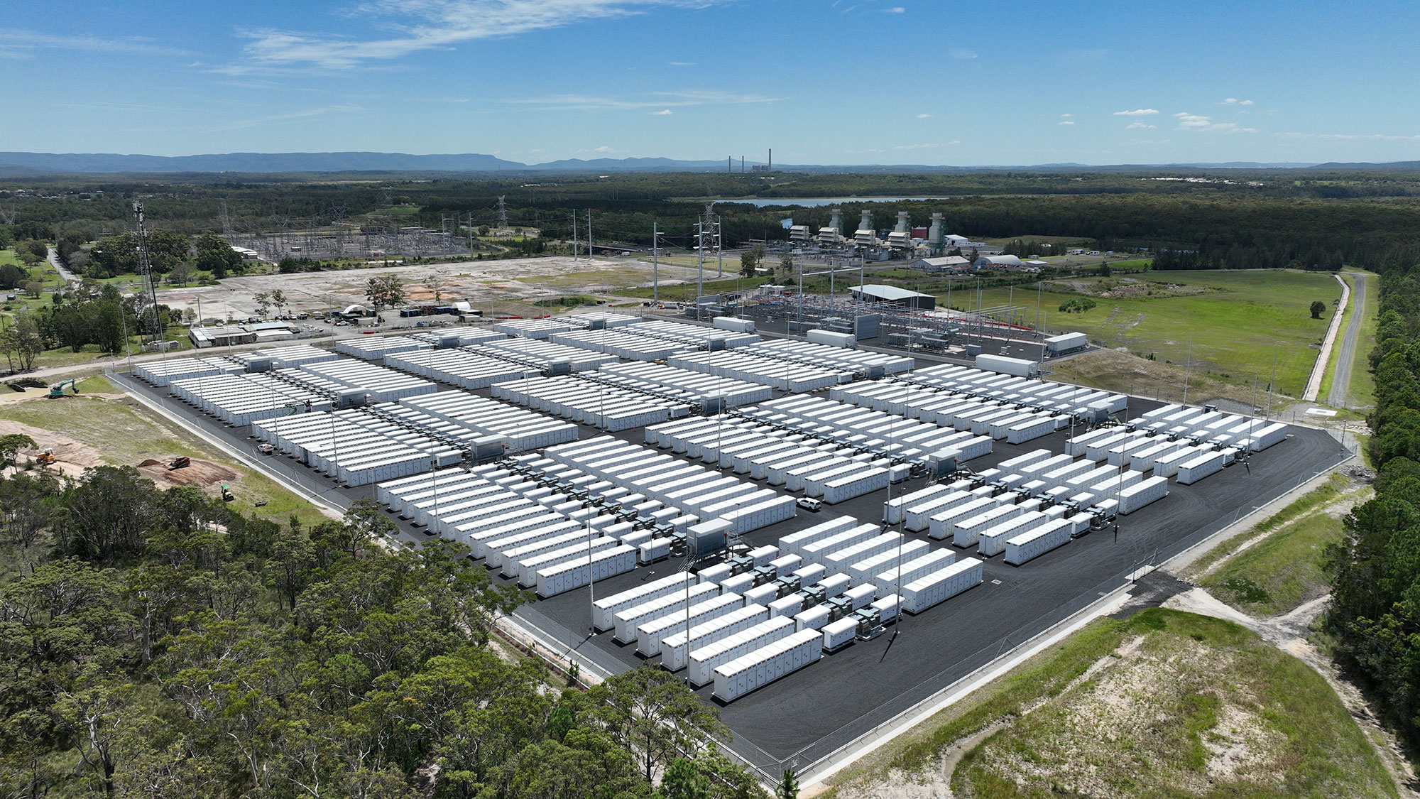 An aerial overview of the Waratah Super Battery project site.